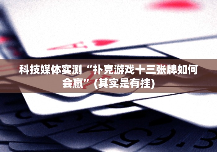 科技媒体实测“扑克游戏十三张牌如何会赢”(其实是有挂)
