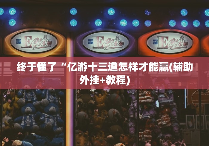 终于懂了“亿游十三道怎样才能赢(辅助外挂+教程)